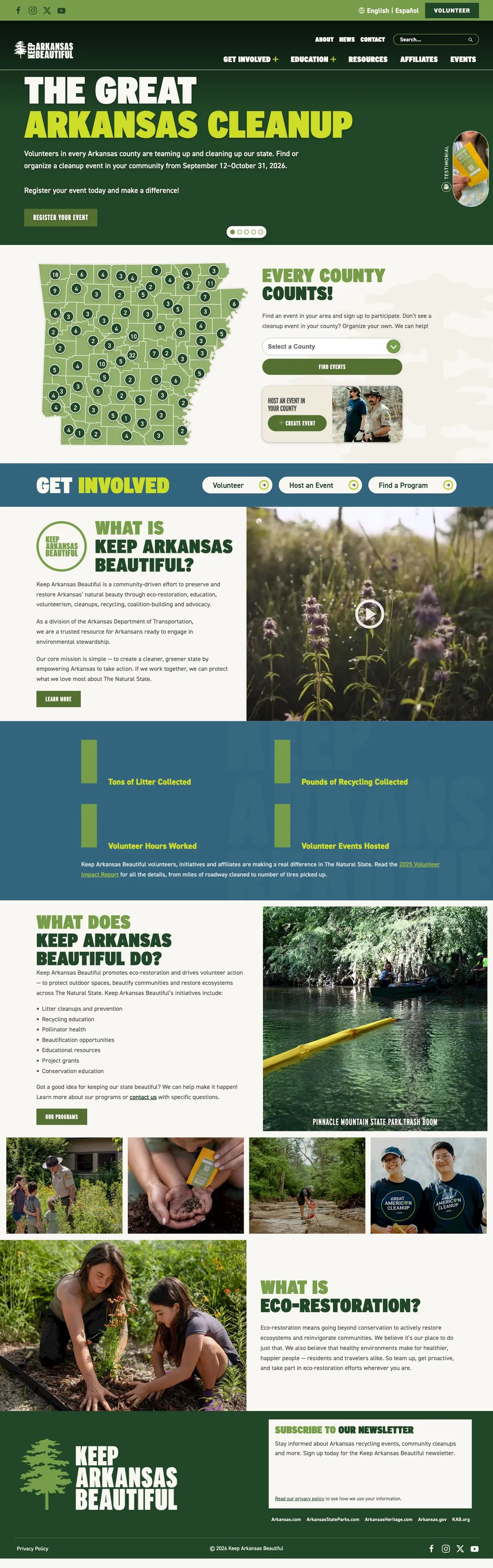 Keep Arkansas Beautiful — Home
