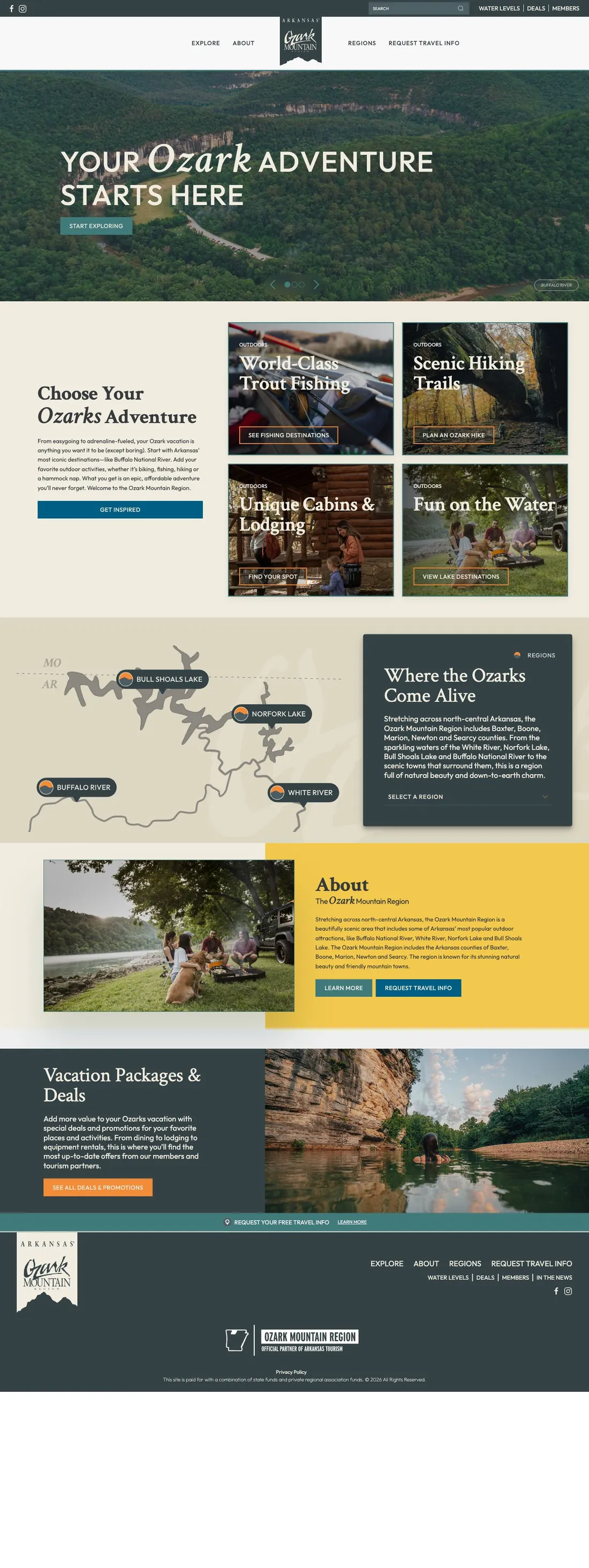 Ozark Mountain Region — Home